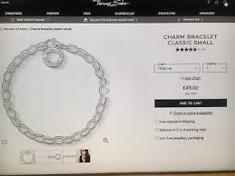 Genuine Thomas Sabo Classic Charm Bracelet With Box And Gift