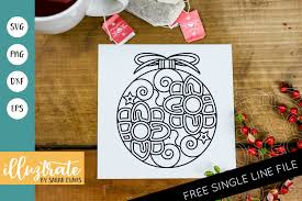 Download Christmas Bauble Mandala Svg Cut File Crella