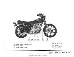For kawasaki ke125 1980 1981 1982 1983. 1979 Kawasaki Kz650d2 Sr Series Motorcycle Owners Manual