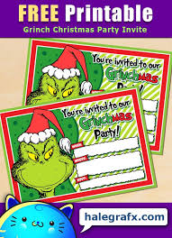 Free Printable Grinch Christmas Party Invitation Grinch Christmas Party Christmas Party Invitations Free Christmas Party Invitations