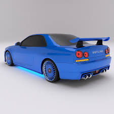Nissan Skyline Gtr R34 3d Model In Sport Cars 3dexport