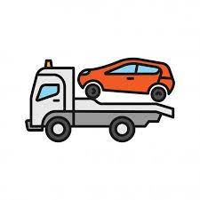 Tow Truck Color Icon Evacuator Car Wrecker Isolated Vector Illustration Affiliate Icon Evacuator Color Tow A Tow Truck Towing Vector Illustration