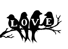 Bird On Branch Silhouette Png Love Birds Bird Silhouette