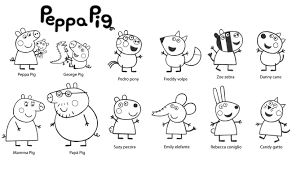 Select from 36976 printable coloring pages of cartoons, animals, nature, bible and many more. Drawings Peppa Pig Cartoons Printable Coloring Pages