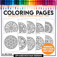 In coloringcrew.com find hundreds of coloring pages of mandalas and online coloring pages for free. Printable Fall Mandala Coloring Pages Zip A Dee Doo Dah Designs