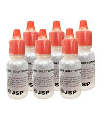 If the mixed nitric acid and table salt can be readily dissolved gold. 8 Bottles 18k Test Testing Acid Gold Tester Buy Online In Bahamas At Bahamas Desertcart Com Productid 12192079