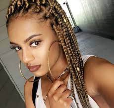 Blonde Box Braids Blonde Box Braids Box Braids Styling Blonde Braids