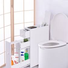 Costway Meuble De Rangement Avec Deux Tiroir Pour Cuisine Salle De Bains 16 X 48 X 58 Cm Mdf Blanc Armoire De Salle De Bain Salles De Bain Maison Et Jardin Costway Costway