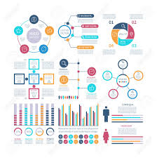 infographic elements modern infochart marketing chart and graphs