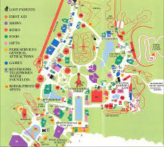 1987 Kings Island Map Kings Island Island Over The Years