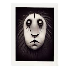 Lámina de León Leal estilo T. Burton de Nacnic