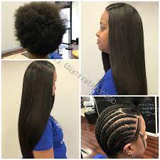 Simple Traditional Sew In Hair Weave By Natalie B 312 273 8693 Ig Iamhairbyna Hair Braid Patterns Sew In Weave Hairstyles Weave Hairstyles Braided