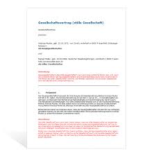 Sollte ein mitarbeiter der übernahme widersprechen, betreffen die folgen nur den ursprünglichen arbeitgeber (betreiber der einzelpraxis). Muster Gesellschaftsvertrag Stille Gesellschaft