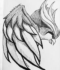 Day 20 Favorite Flying Type Ok This One Didn T Turn Out The Way I Wanted And Took The Easy Route And Have The Wing Cover Most Of The Page Sigh Must Ve Havin