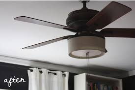 It's definitely not the most hideous ceiling fan in our house, but my wife and i have always hated it for several reasons. The Before And After After Health Diy Drum Shade Bedroom Lighting Diy Ceiling Fan Diy