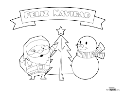 Papa Noel Para Colorear Pdf