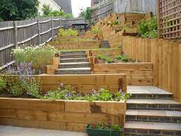 Amazing Ideas For Sloping Gardens Turn The Slope Into An Advantage My Desired Home Sloped Garden Small Terrace Garden Large Backyard Landscaping