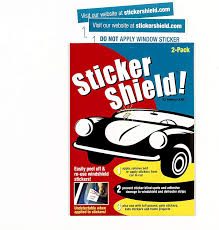 Clean the area thoroughly with rubbing alcohol or soap and water. Amazon Com Sticker Shield Windshield Sticker Applicator For Easy Application Removal And Re Application From Car To Car 1 Pack Of 4 Inch X 6 Inch Sheets 2 Sheets Total Automotive