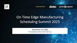 Manufacturing Scheduling Summit 2026