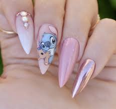 These 15 disney tsum tsum manicure nail art ideas will inspire your next magical manicure! Ways To Create Beautiful Acrylic Nails With 60 Nails Arts Disney Acrylic Nails Creative Nails Cute Nails