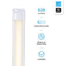 Enbrighten Premium Linkable Under Cabinet Fixture, 18in, LED, Linkable, 628  Lumens, 3000K Bright White, 38846-T1 - Amazon.com