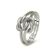 Mmx men's carved symmetrical pattern wedding band white gold $770.00 usd. Womens Double Knot Puzzle Ring 2k1 L Puzzle Rings Creations