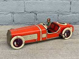 Rare Burnett England Tin Wind Up Racing Car 4 1930 Distler Race Tippco Racer Burnett Tin Toys Old Fashioned Toys Vintage Toys