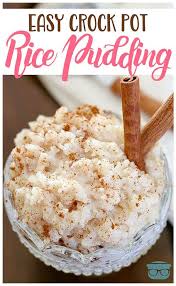 Crock Pot Rice Pudding Video Recipe Crock Pot Desserts Slow Cooker Desserts Rice In Crockpot