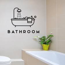 Buy bathroom door stickers and get the best deals at the lowest prices on ebay! Stickers Line Drawing Creative Shower Door Sticker Wall Stickers Decal Diy Bath Waterproof Toilet Bathroom Door Decor Kleanwalldecals Com
