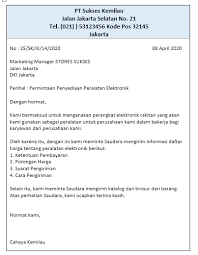 Persiapkan seluruh dokumen persyaratan yang diminta. Contoh Inquiry Letter Yang Sering Digunakan Dalam Pengadaan Barang