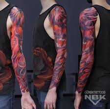 Foto Tatu Dmitrij Naboka Organic Tattoo Black Red Tattoo Back Tattoos For Guys