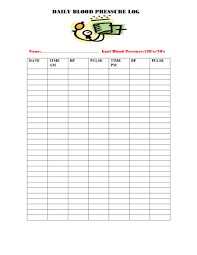 2019 blood pressure log chart fillable printable pdf