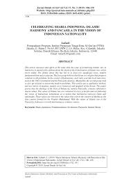 Terlepas dari subtansi ajaran islam, islam bukan merupakan agama asli bagi bangsa indonesia, melainkan agama yang baru datang dari arab. Pdf Celebrating Sharia Indonesia Islamic Harmony And Pancasila In The Vision Of Indonesian Nationality