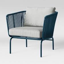 Fisher 5pc Patio Conversation Set Blue Project 62 Wicker Patio Chairs Cheap Furniture Stores Conversation Set Patio