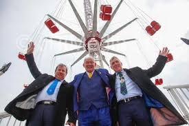 20378059-Regular at the Links Fair in Kirkcaldy, Marcel Morrison, chairman  of the Scottish section of the Showman s Guild, April 1984.