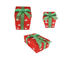Shop for outdoor planter boxes online at target. Northlight Set Of 3 Red Snowflake Sisal Gift Boxes Lighted Christmas Outdoor Decorations Buy Online In Angola At Angola Desertcart Com Productid 136513084