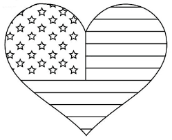 Heart Shaped Of Us Flag Coloring Pages Heart Coloring Pages American Flag Coloring Page Flag Coloring Pages