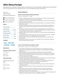 Top 22 financial adviser resume objective examples you can use. Financial Advisor Resume Example Writing Tips For 2021