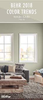 The Behr 2018 Color Trends Are Full Of Gorgeous Shades Like Wabi Sabi This Light Green Hue I Paint Colors For Living Room Living Room Colors Living Room Paint