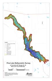 pine lake bathymetric chart