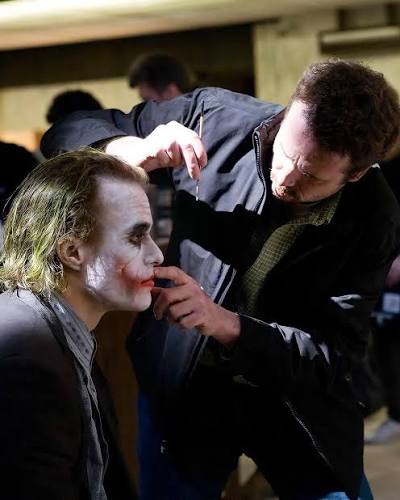 Heath Ledger's Joker makeup application