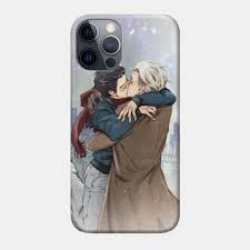 On ice ship viktuuri yuuri katsuki otp gif yuri on ice canon manga yuri katsuki. Victor And Yuri Kiss Yuri On Ice Phone Case Teepublic