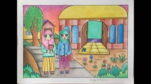 Cara mewarnai gradasi langit, cara mewarnai langit, cara mudah mewarnai langit dengan crayon, mewarnai langit dengan. Cara Gradasi Warna Pensil Warna Tema Hijab S Girls Youtube