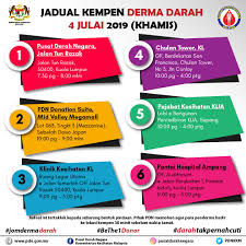 2 dari 5 rakyat malaysia ada sakit bla bla bla…. Jadual Pusat Darah Negara Kementerian Kesihatan Malaysia Facebook