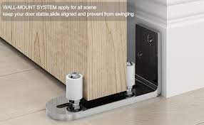 When you use bottom guides, there will be. Amazon Com Easelife Sliding Barn Door Bottom Floor Guide Ball Bearings Adjustable Stay Roller Wall Mount System Flush Flat Bottom Design 2 Assemble Setup Options Fit All Size Door Chrome Home Improvement