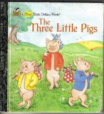 1988 First Little Golden Book The Three Little Pigs Retold By Alan Benjamin Little Golden Books Childhood Books Three Little Pigs