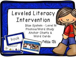 Leveled Literacy Intervention Lli Blue Level M Anchor Charts Word Cards