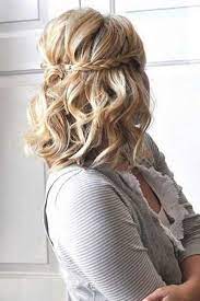 Coiffure Mariage Cheveux Mi Longs Tresses Cheveux Mi Long Coiffure De Bal Coiffure