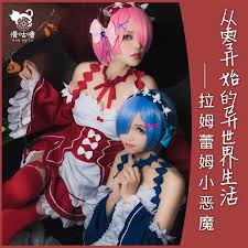 Anime Re Zero Kara Ram Rem Demon Cosplay Costume Anime Wig Halloween Costume Maid Dress Anime Cosplay Plus Size Women S Clothin Aliexpress Starting life in a different world from zero, is a japanese light novel written by. aliexpress