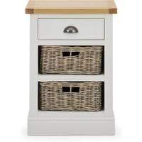 Nysa mirrored console table with crystal insert by acme. Compton Ivory Bedside Table With Baskets Products At Deal Direct Co Uk Best Shopping Deals 2021